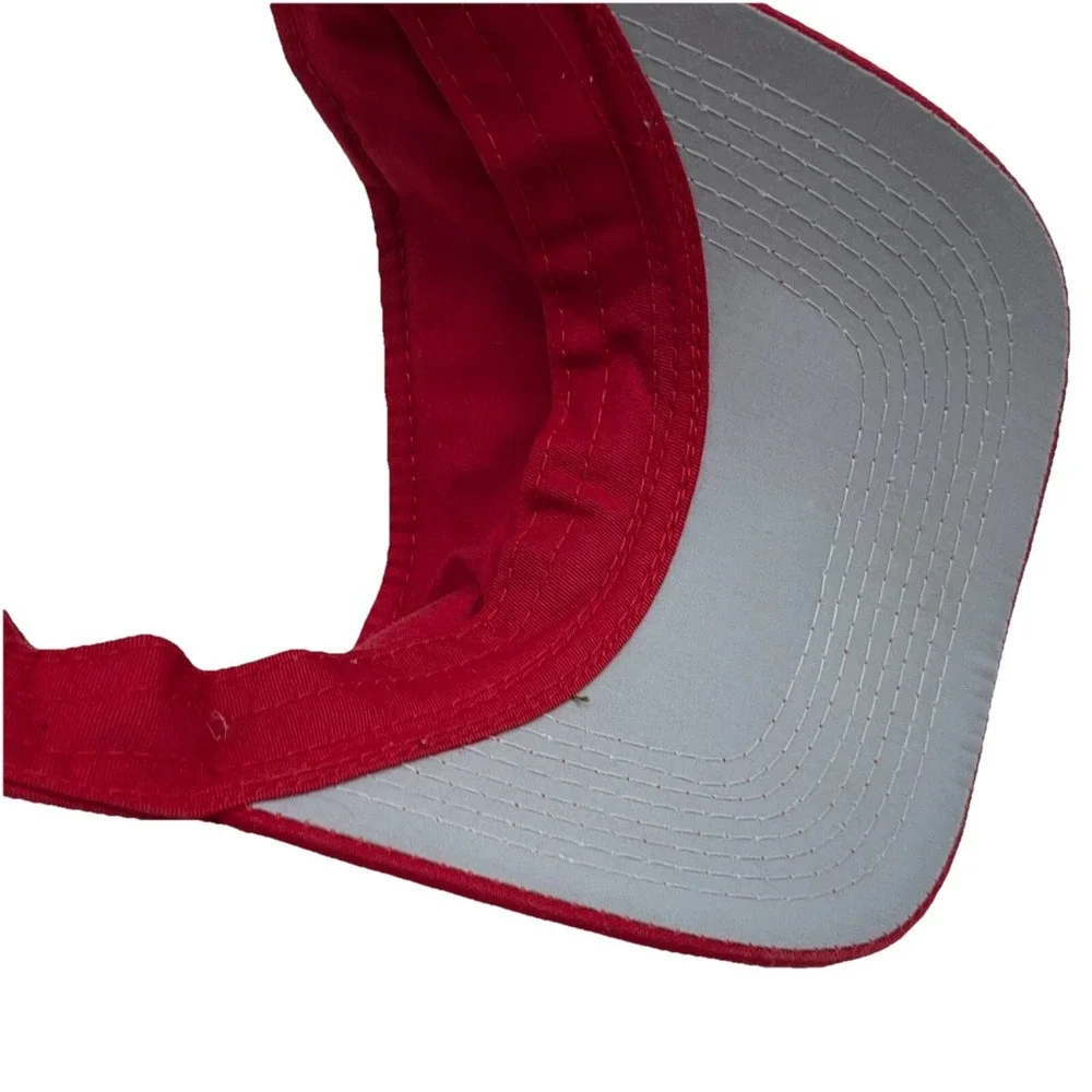 St Louis Cardinals Hat Cap‎ Sun Visor Strap Back Red Plain Logo MLB Baseball Dad